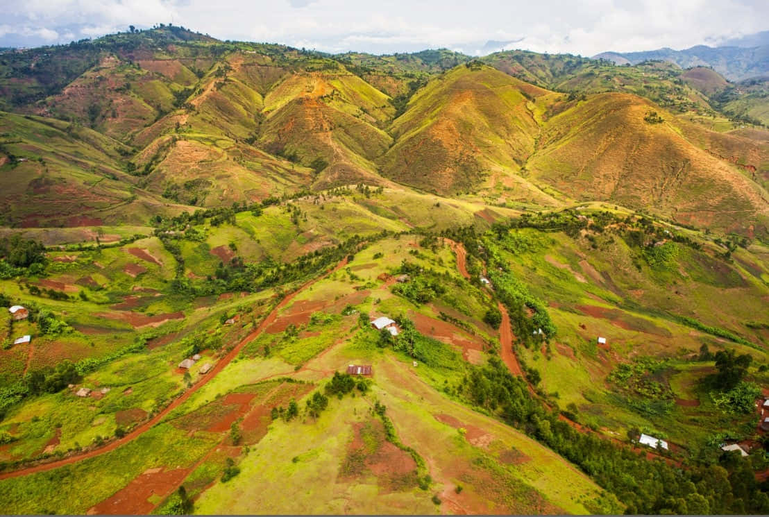 Rolling Hills Van D R Congo Achtergrond