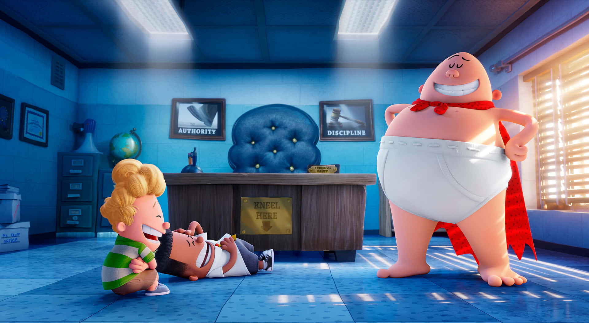 Rolling On Floor Captain Underpants: The First Epic Movie Wallpaper