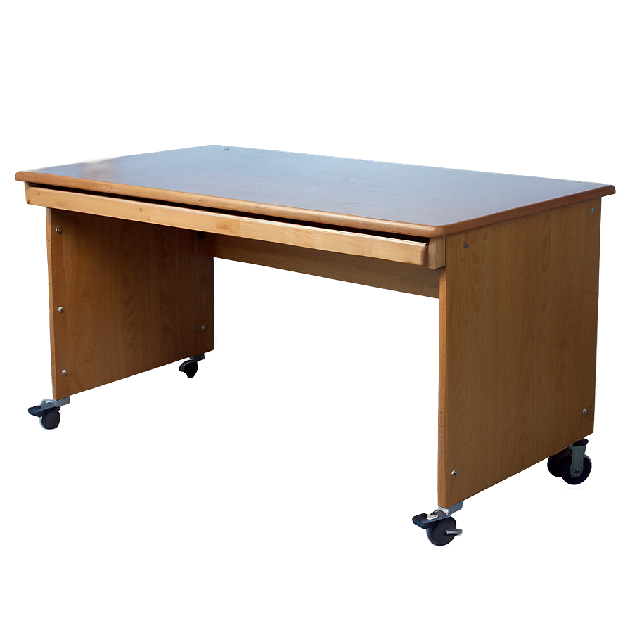 Rolling Student Desk Png 06212024 PNG