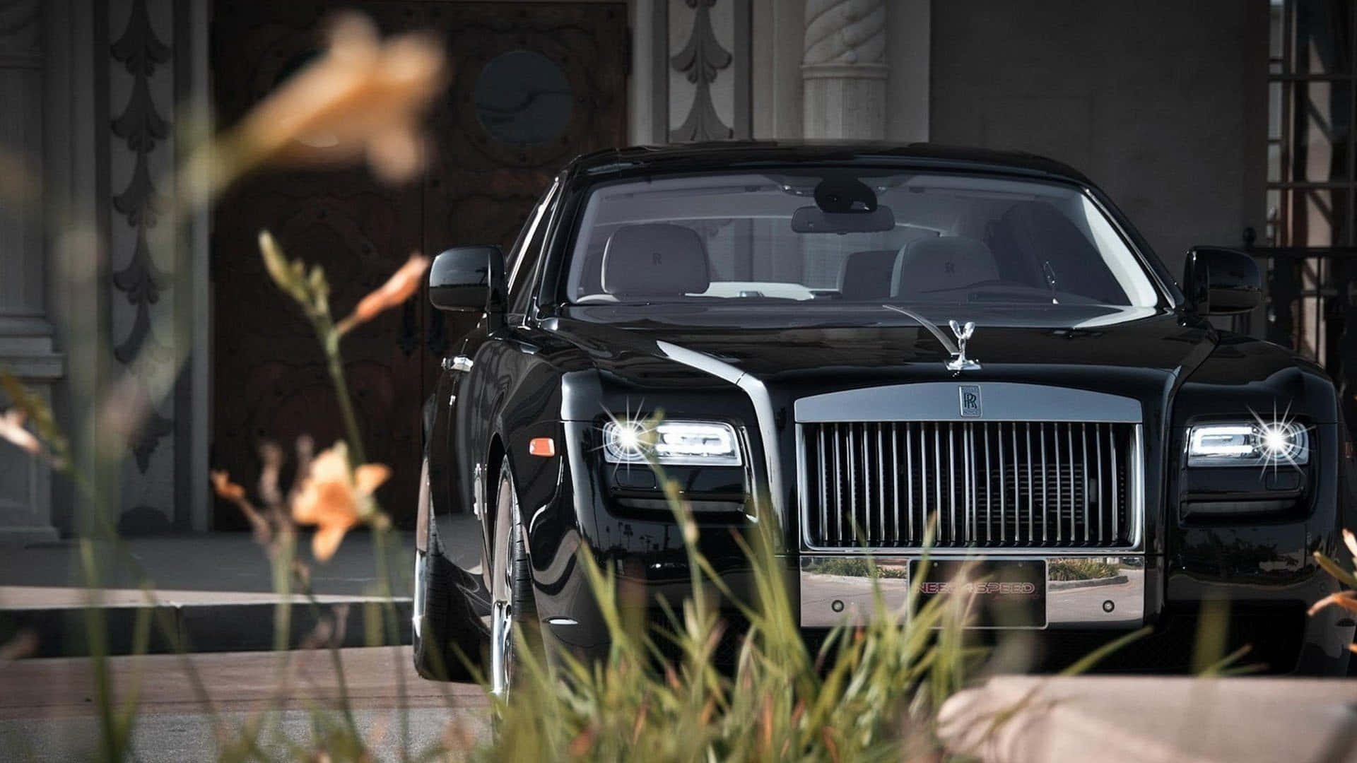 Luxury Rolls Royce Car on the Road