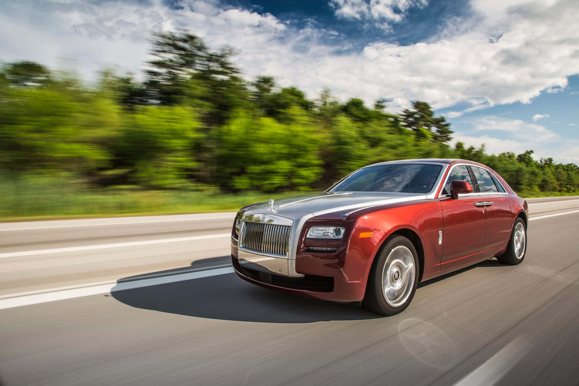 Luxury Rolls-Royce Phantom on the Road