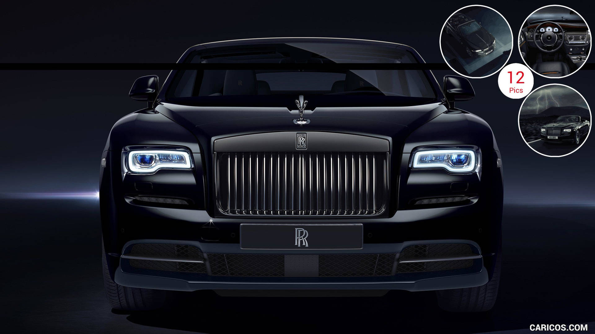 Rolls Royce Black Badge Front View Wallpaper