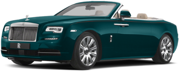 Rolls Royce Dawn Convertible Green PNG