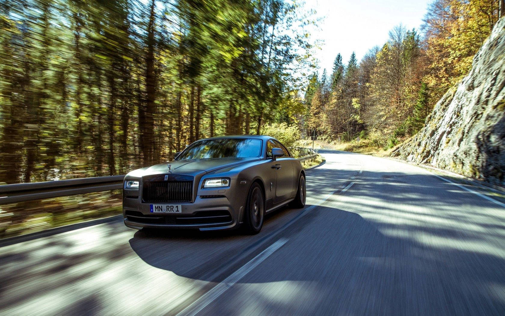 Rolls Royce Wraith Matte Black Wallpaper