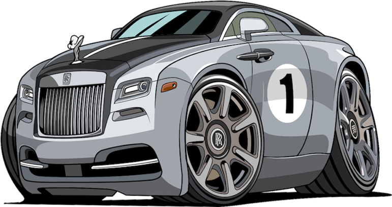 Rolls Royce Wraith Racing Concept Illustration PNG