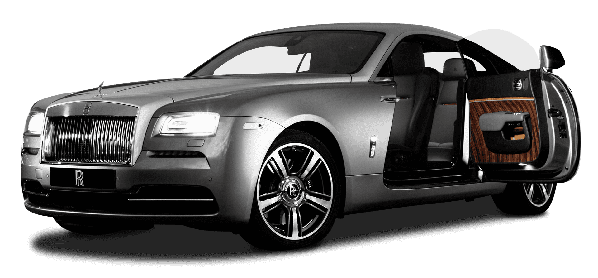 Rolls Royce Wraith With Open Doors PNG