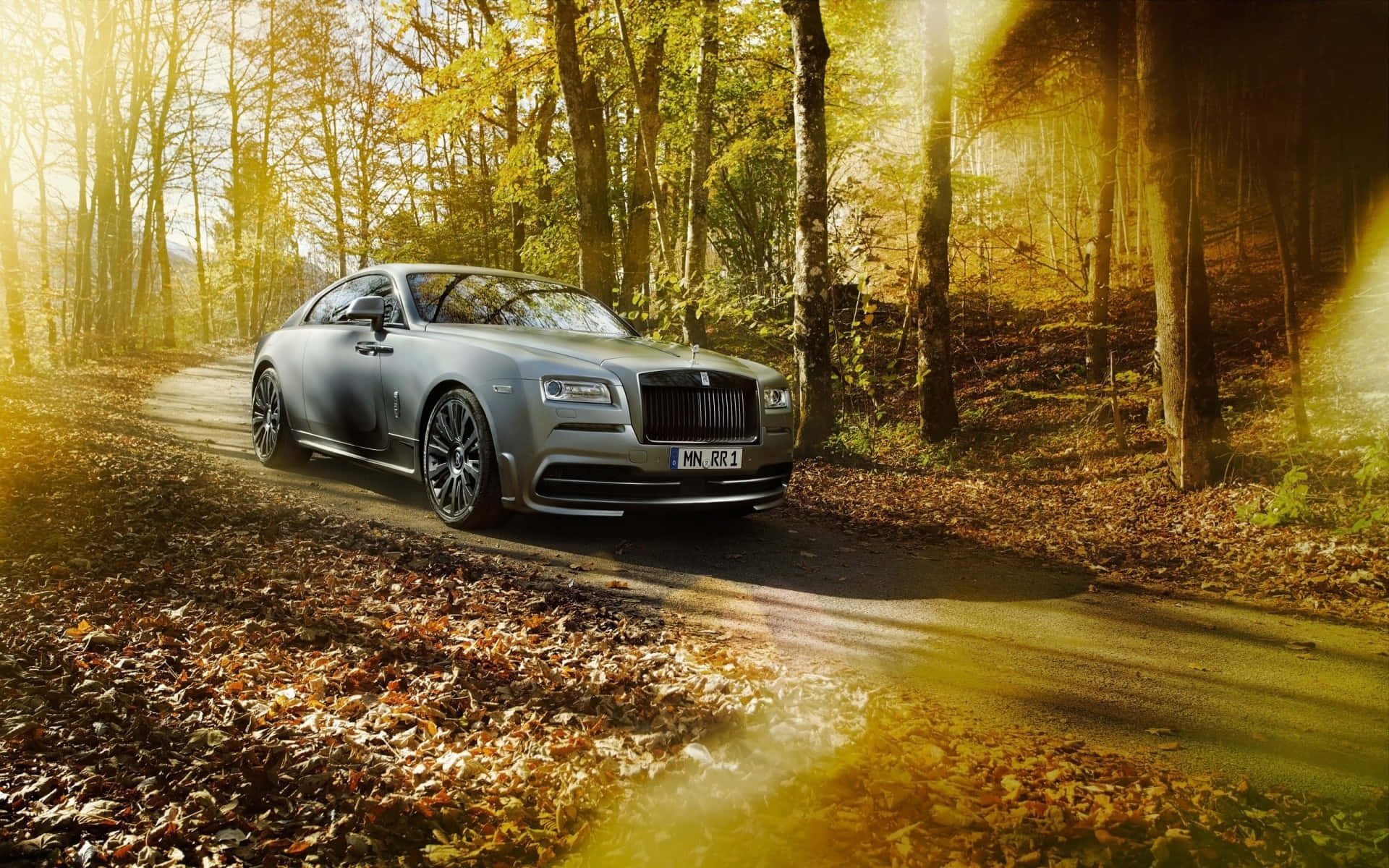 Rollsroyce Di Lusso Di Fronte A Un Panorama Urbano Mozzafiato