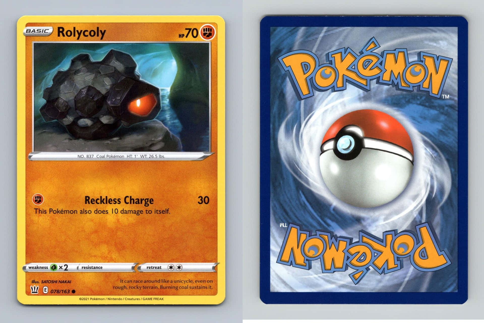 Rolycoly Pokémon Trading Card Wallpaper