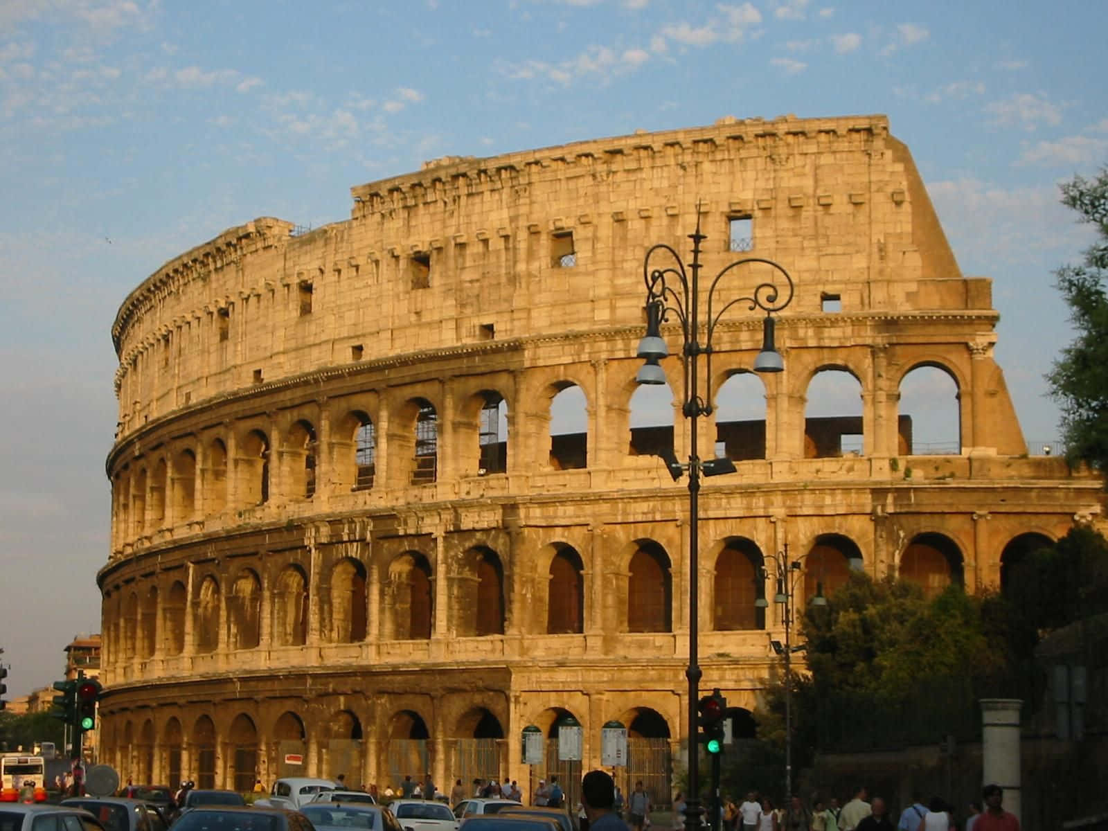 The Colosseum, the ancient marvel of Rome.