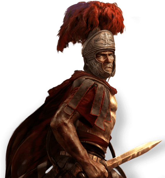 Roman Centurion Warrior Artwork PNG