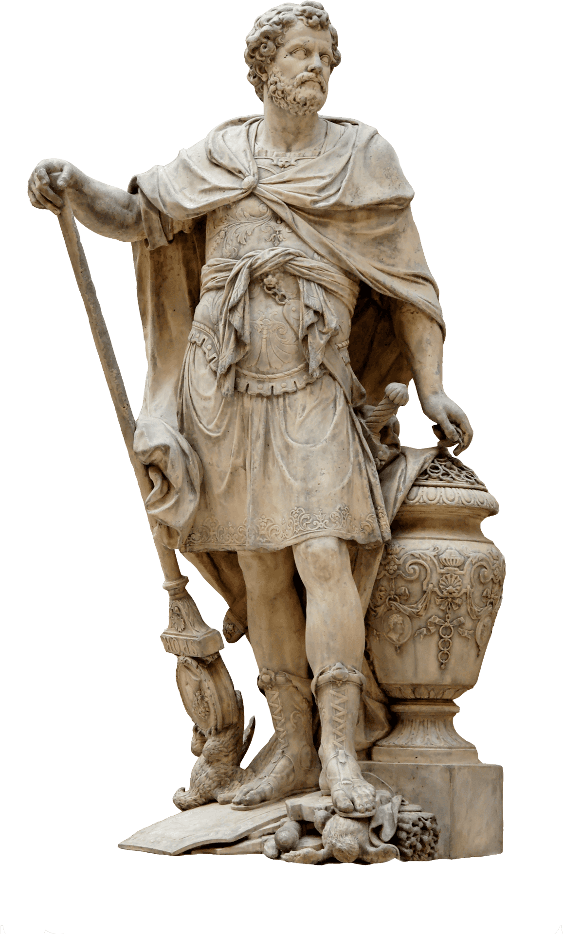 Roman Emperor Statue PNG
