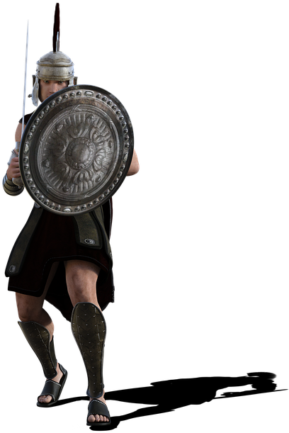 Roman Gladiator Readyfor Battle SVG