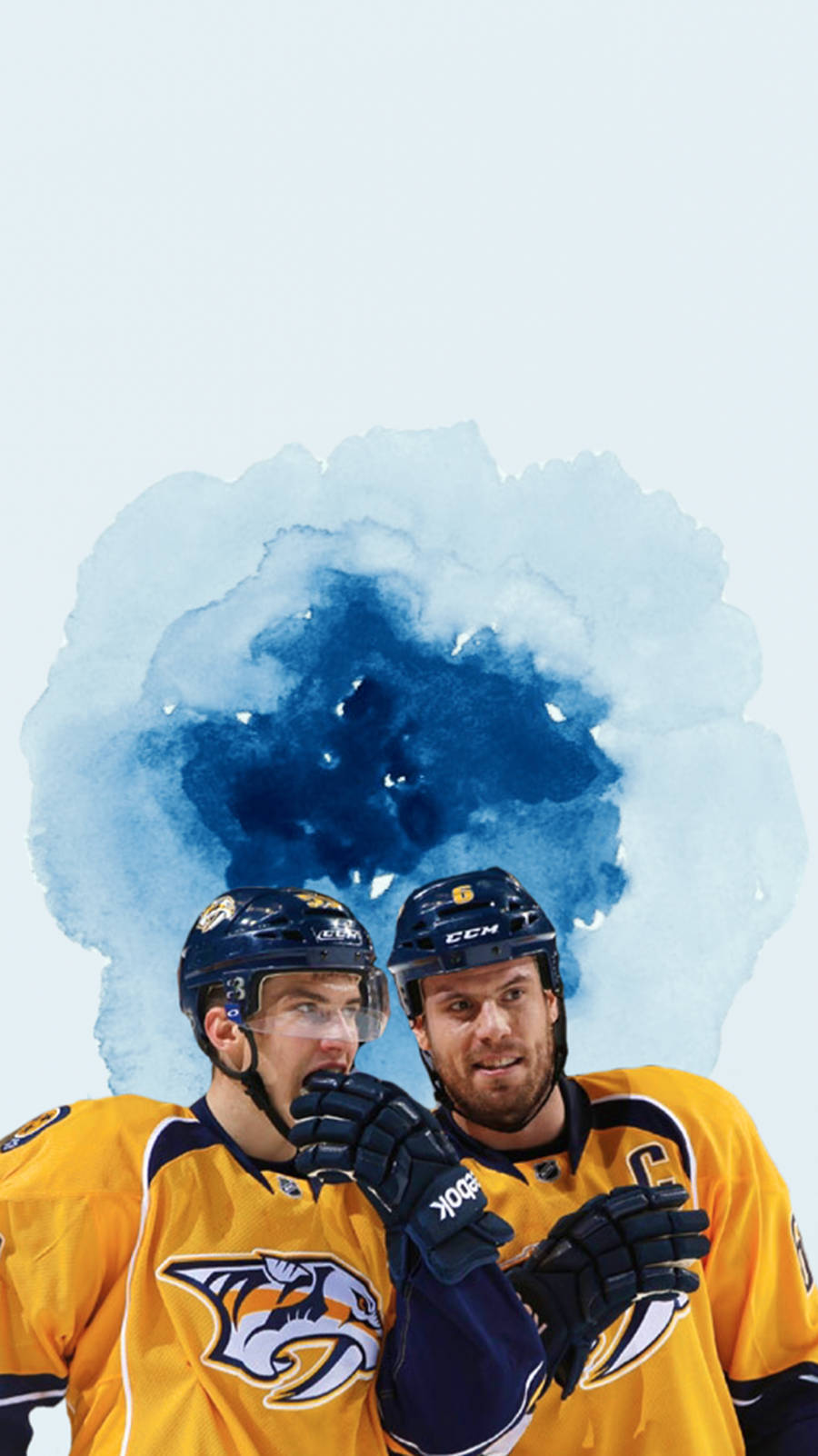 Download Hockey Player Roman Josi Digital Poster Art Wallpaper