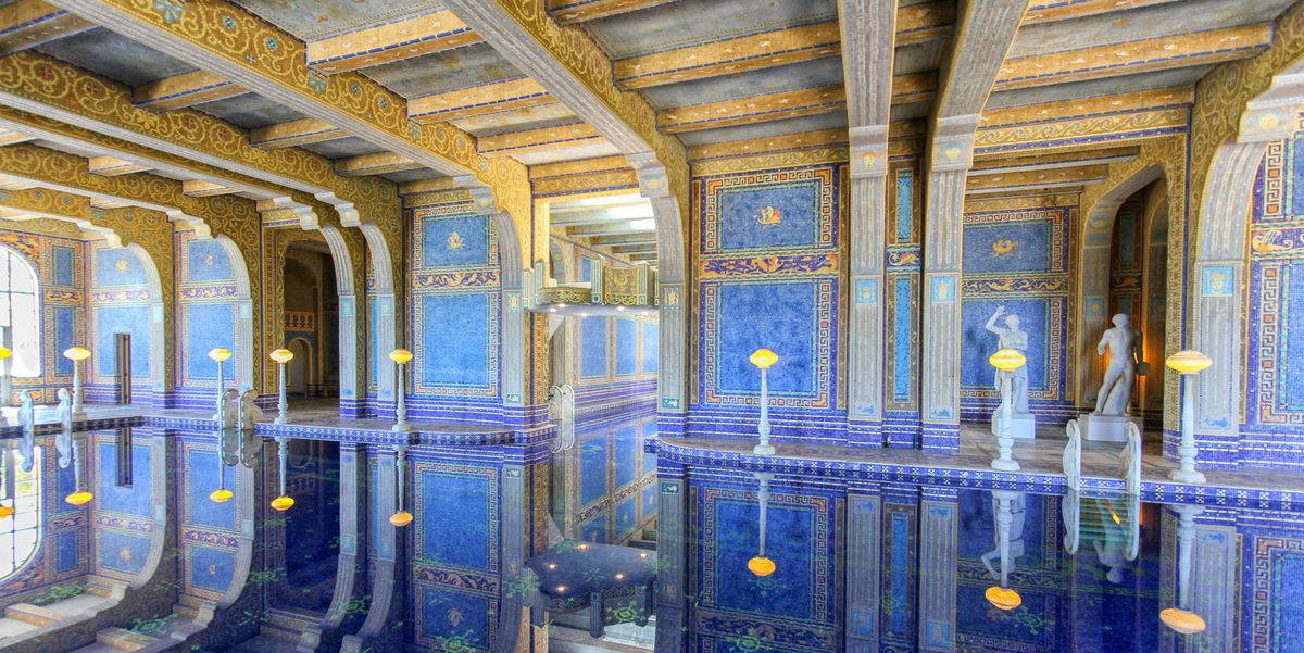 Roman Pool's Stunning Architecture At Hearst Castle Wallpaper