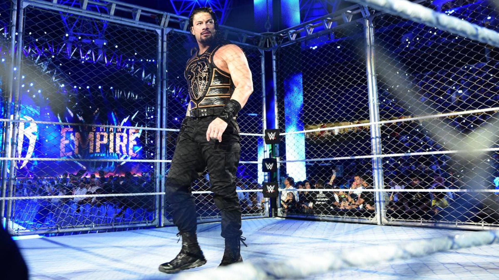 Roman Reigns Steel Cage Match Wallpaper