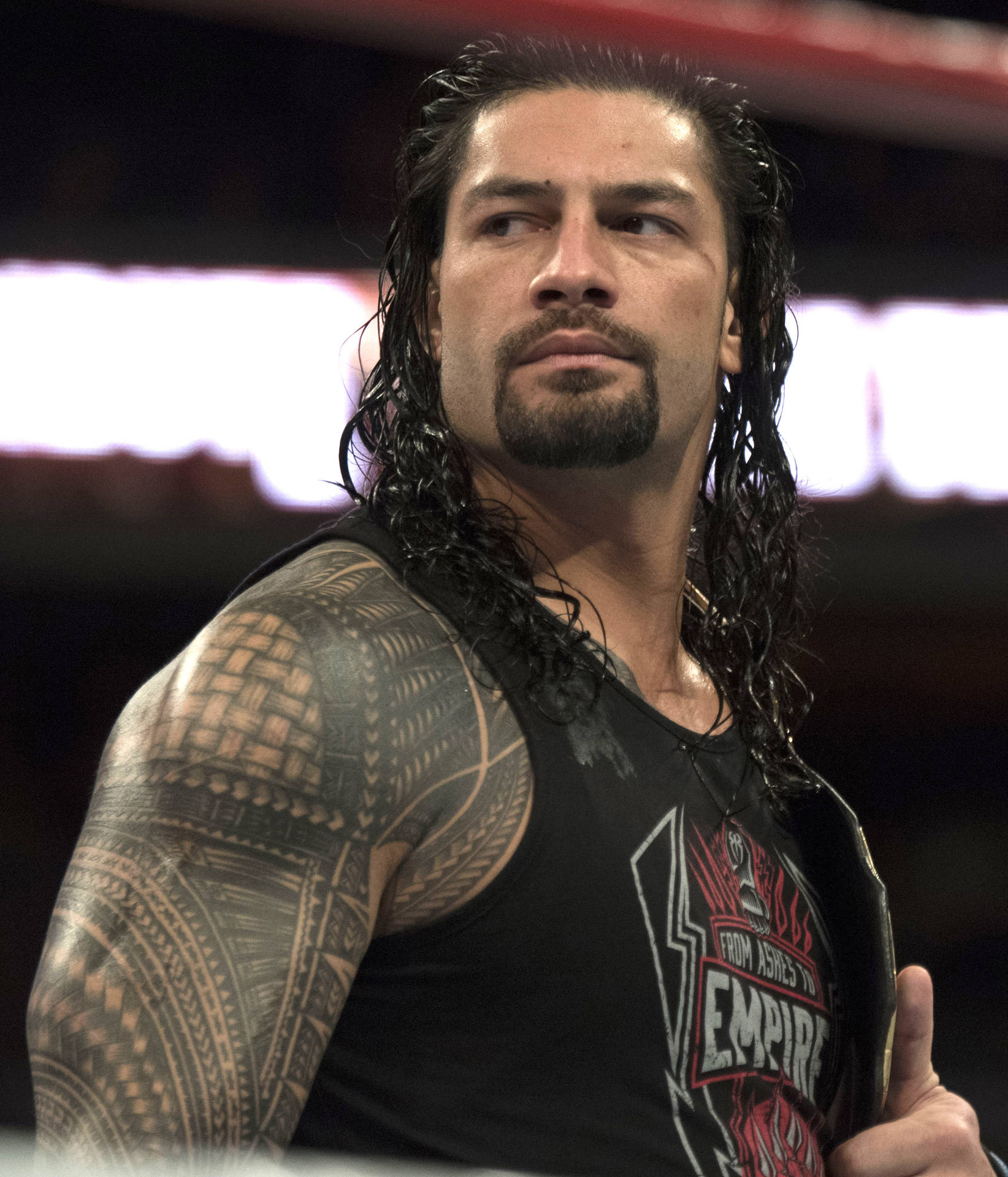 Roman Reigns Tributes To Troops Wallpaper