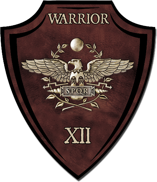 Roman_ Warrior_ Shield_ S P Q R_ X I I PNG