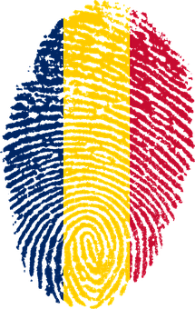 Romanian Flag Fingerprint PNG