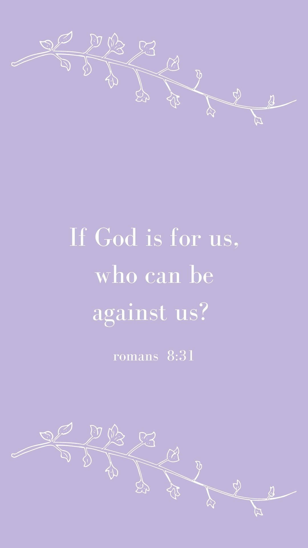 Romans 8:31 Versed Wallpaper