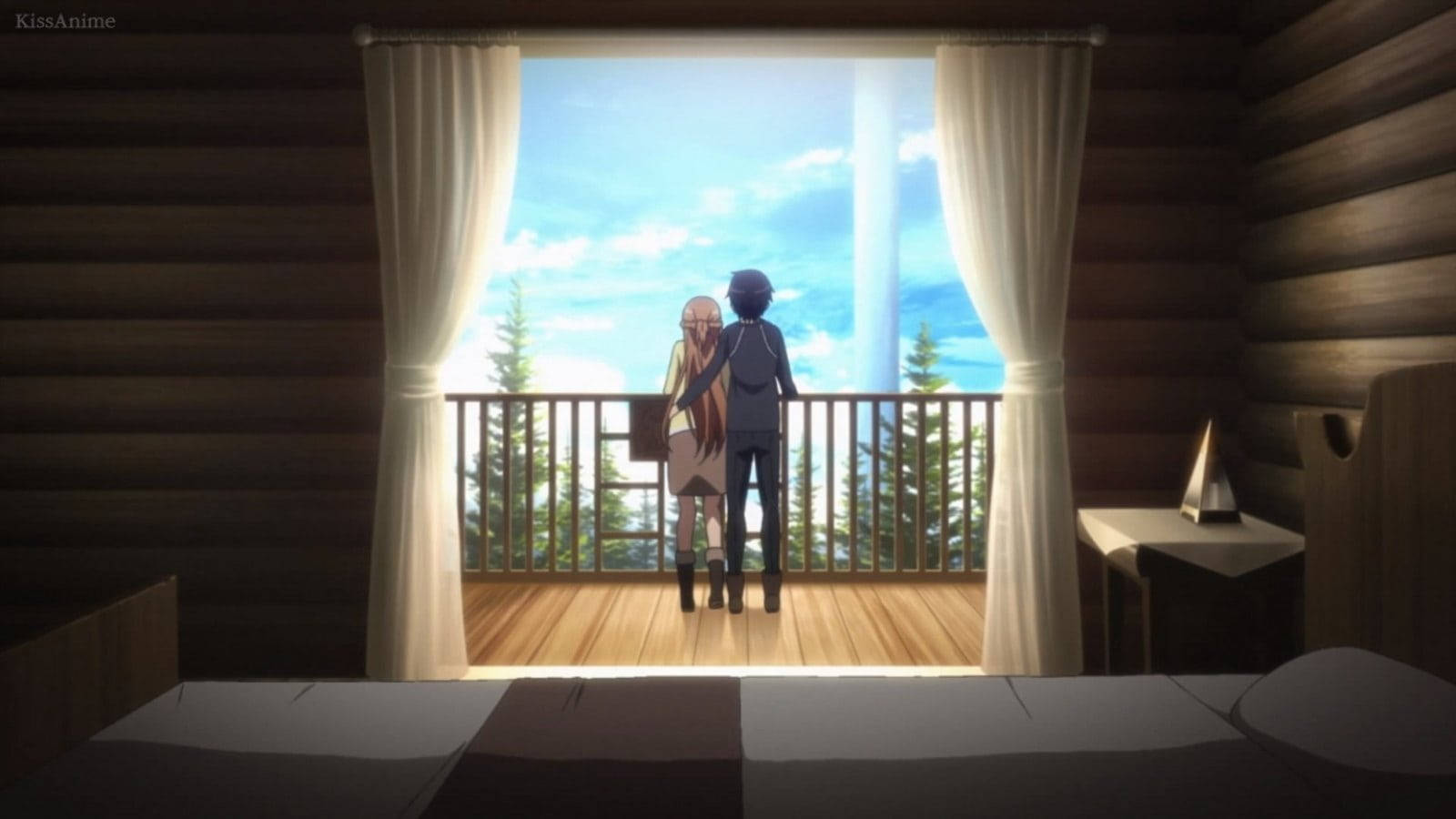 Romantic Anime Couples SAO House Wallpaper