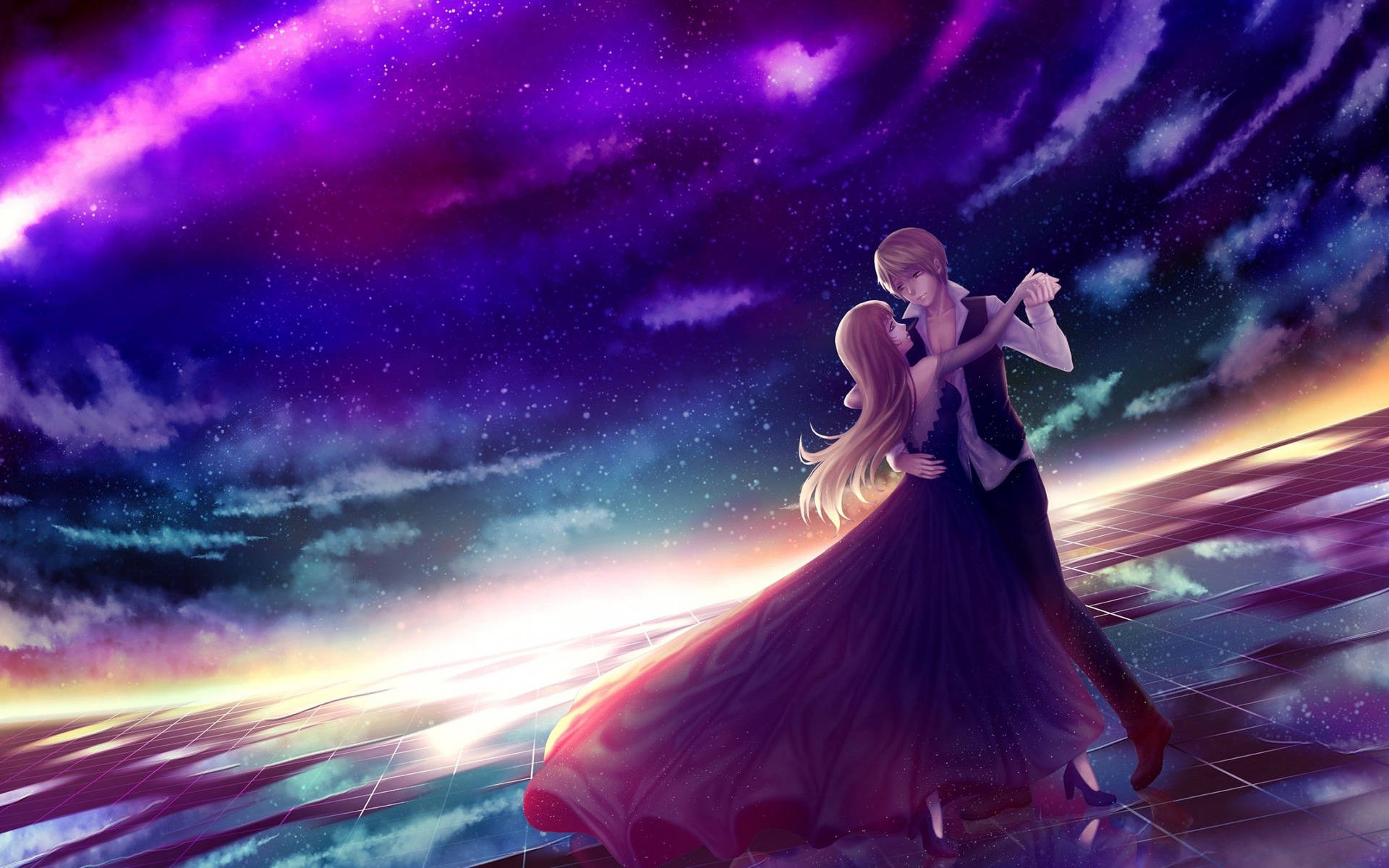 Romantic Anime Dance Wallpaper