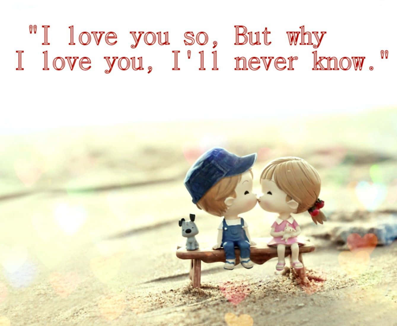 Sweet Doll Couple Romantic Background Illustration