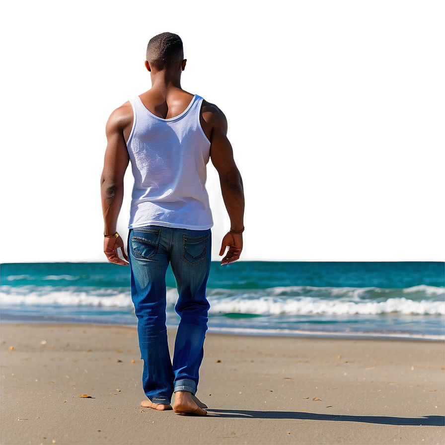 Romantic Beach Walk Png Spx PNG