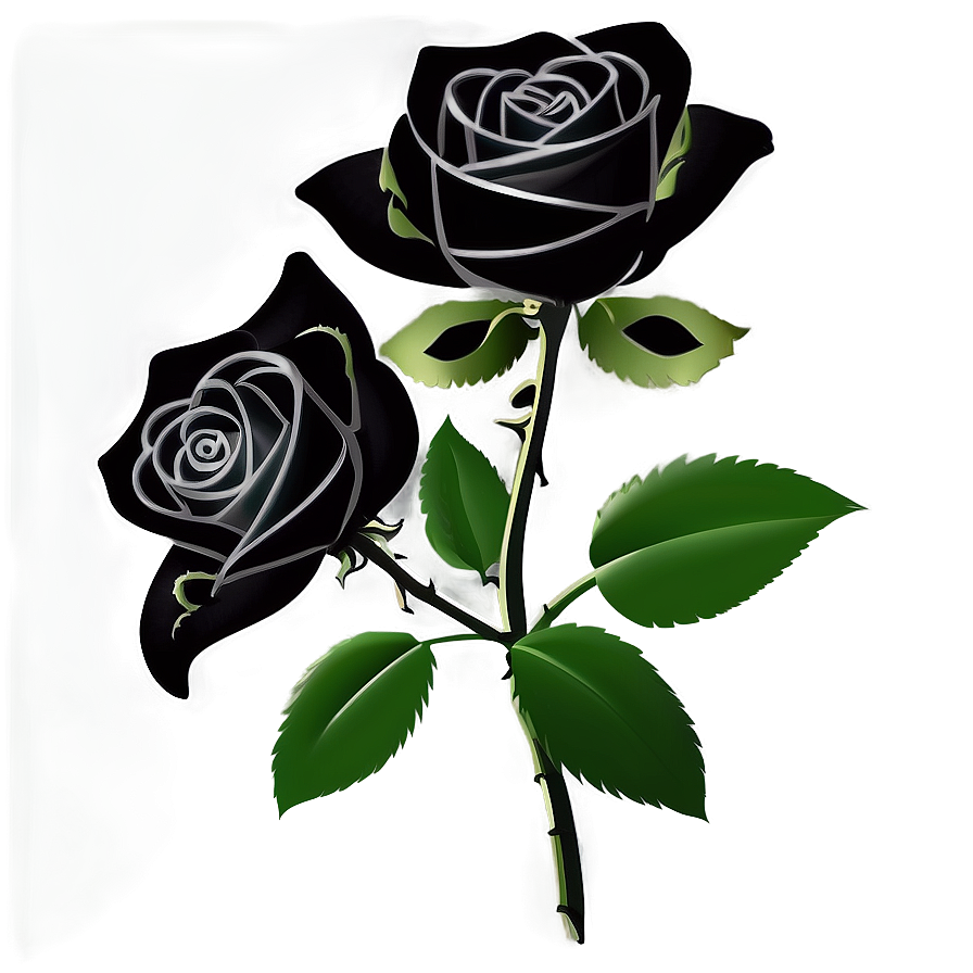 Romantic Black Roses Png 74 PNG