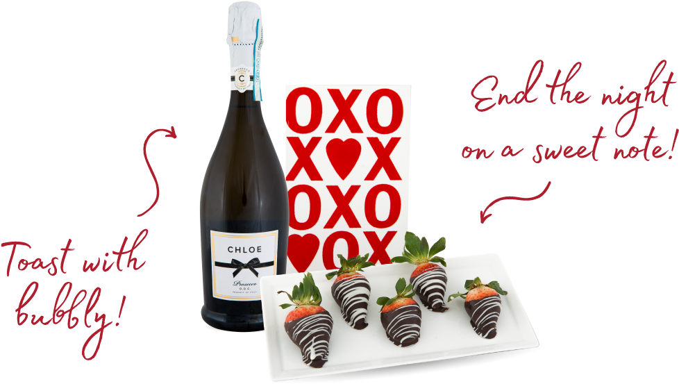 Romantic Chocolate Covered Strawberriesand Champagne PNG