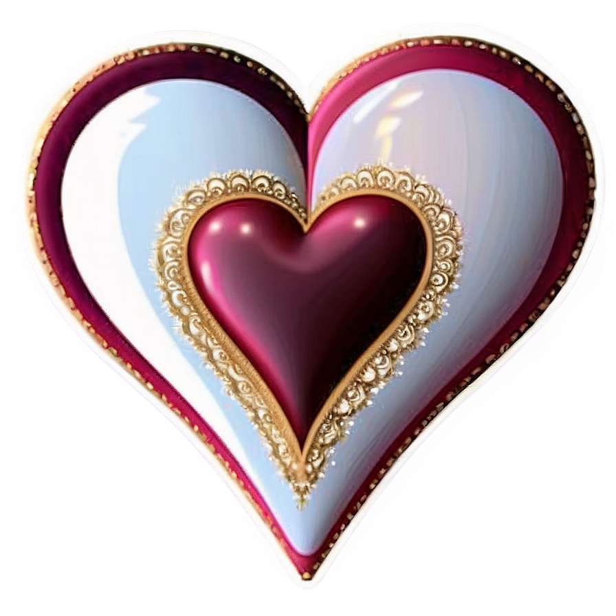 Romantic Heart Clipart Set Png Gaw84 PNG