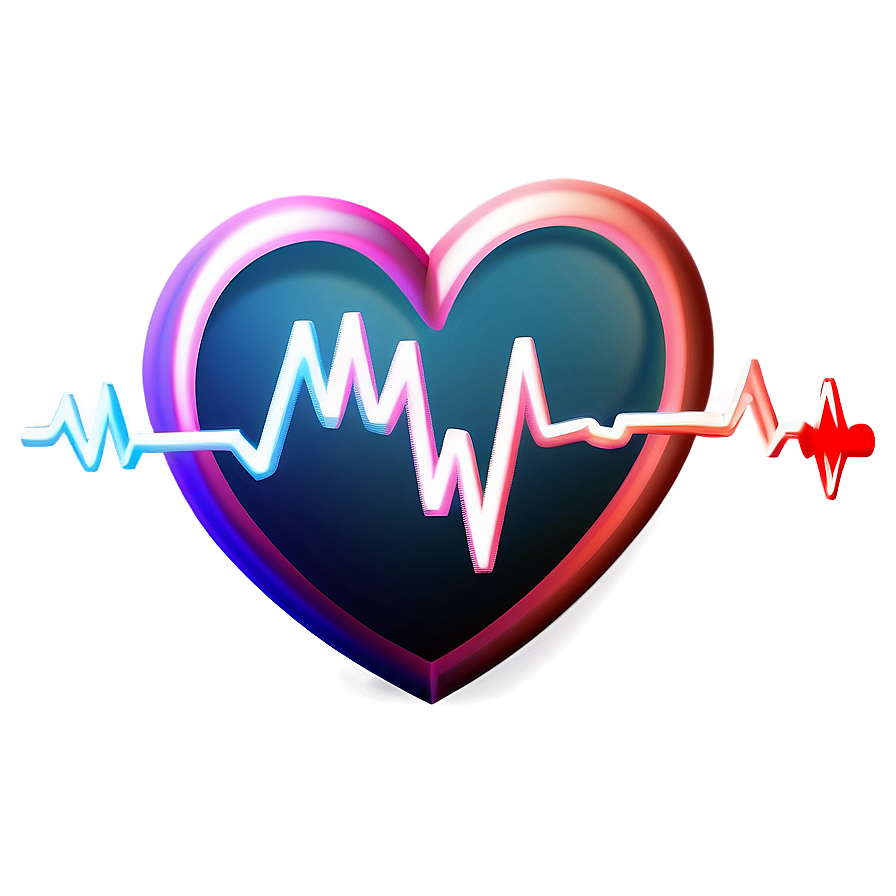 Romantic Heartbeat Illustration Png Feu29 PNG