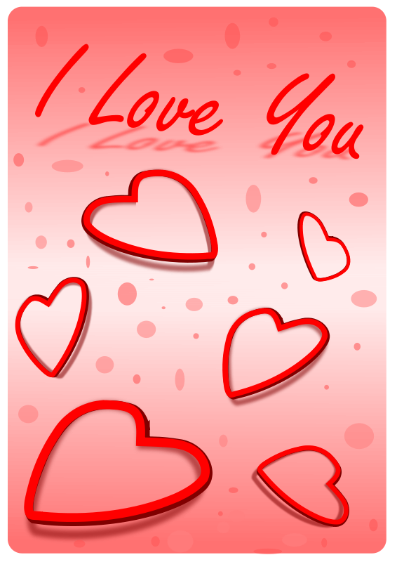 Romantic Hearts Love Declaration PNG