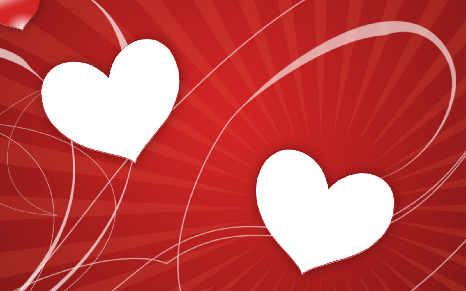 Romantic Hearts Red Background PNG