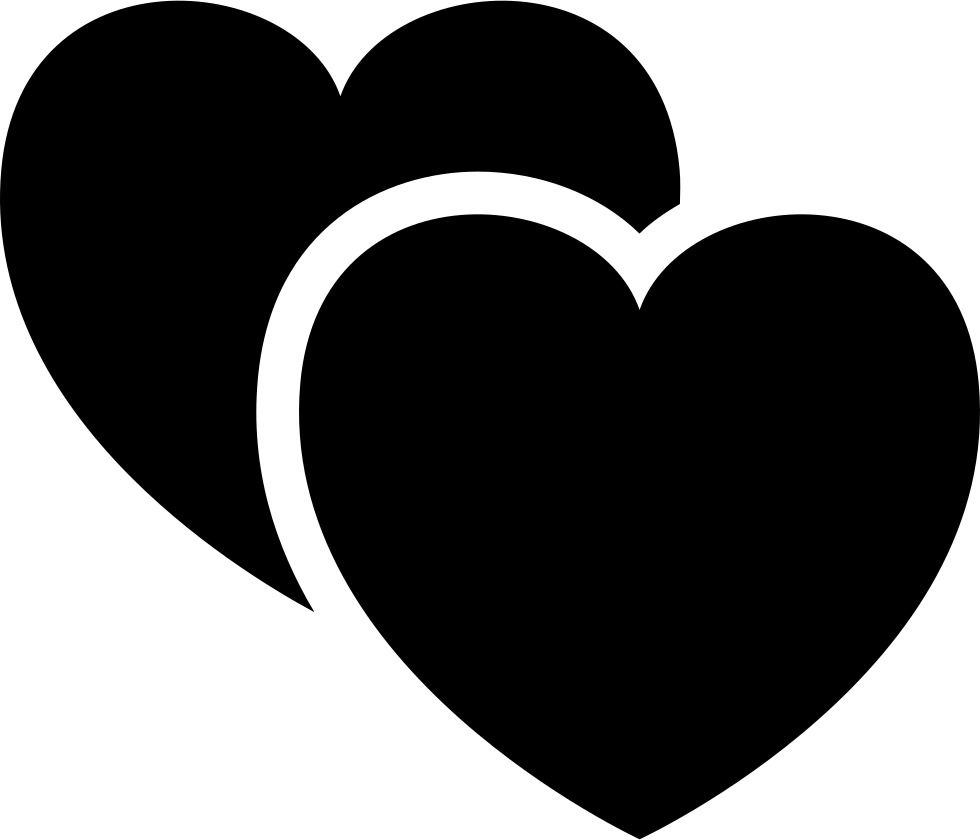 Romantic Hearts Vector PNG