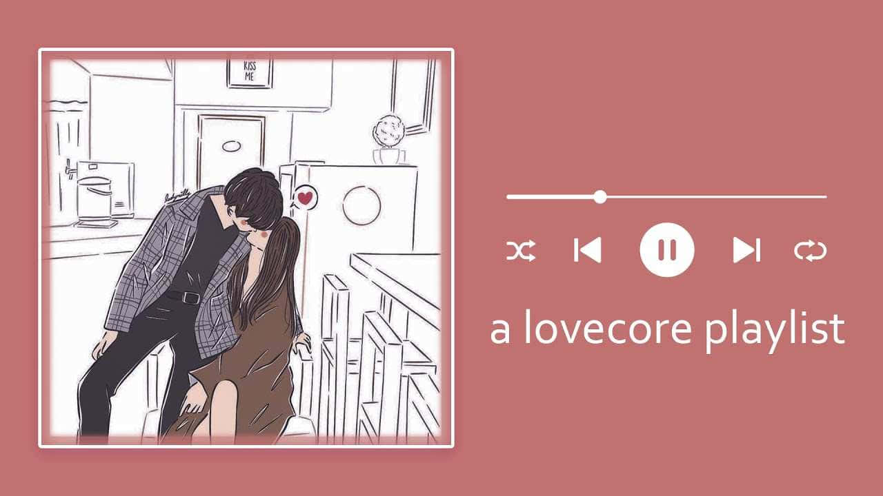 Romantic Kitchen Embrace Lovecore Playlist Wallpaper