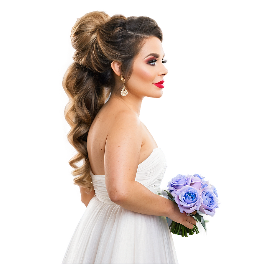 Romantic Long Hair Updo Png 55 PNG