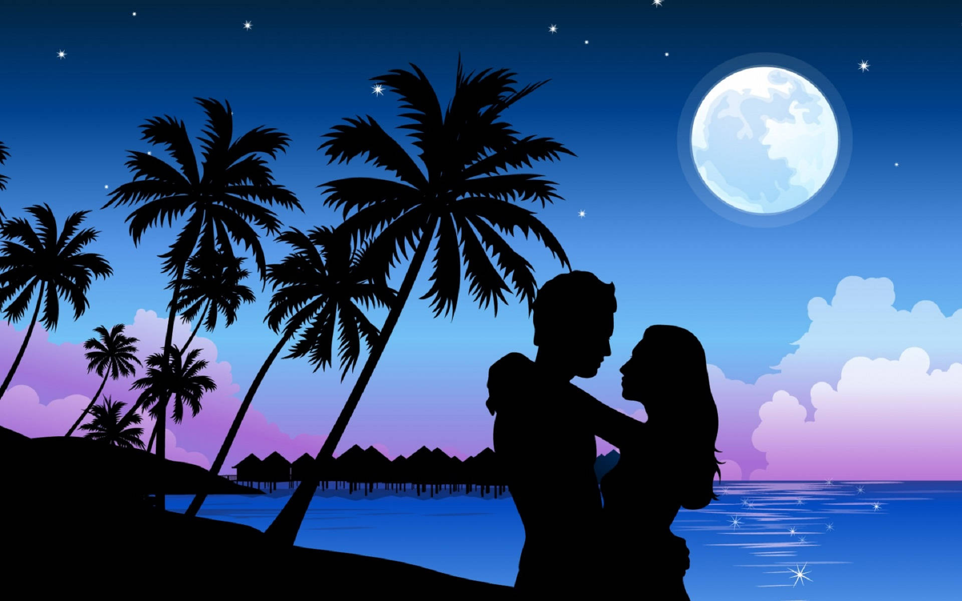 Romantic Love In Island