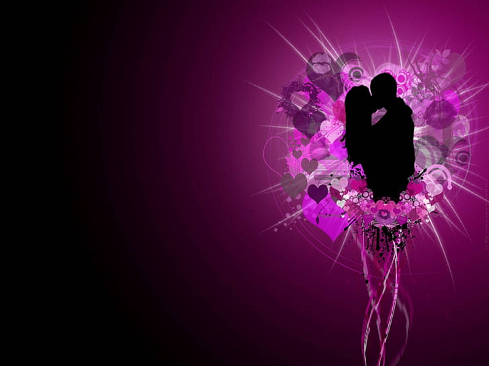 Romantic Love In Purple