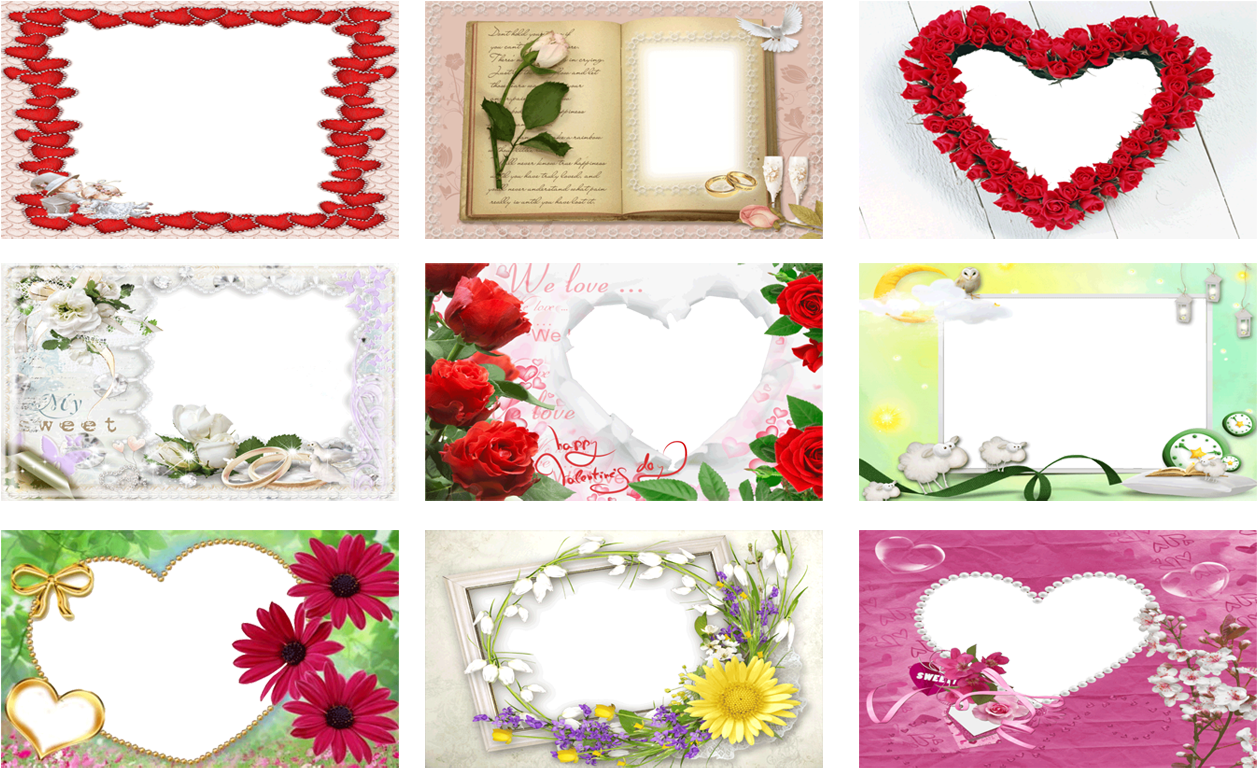 Download Romantic Love Photo Frames Collection | Wallpapers.com