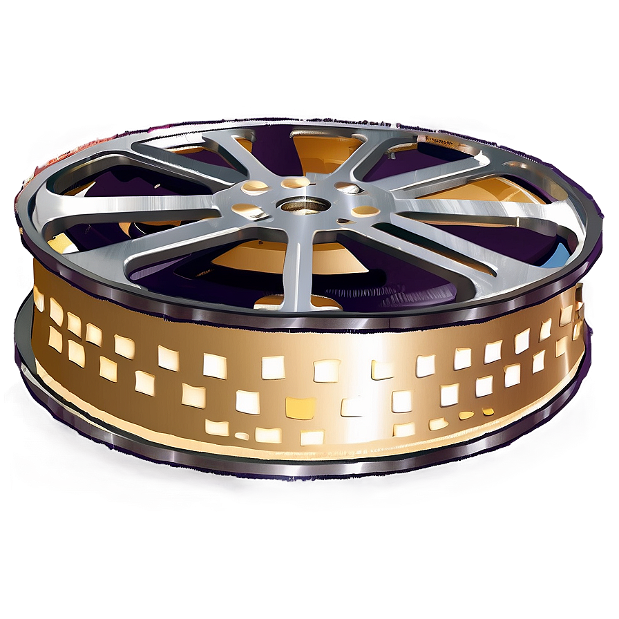 Romantic Movie Reel Png 06212024 PNG