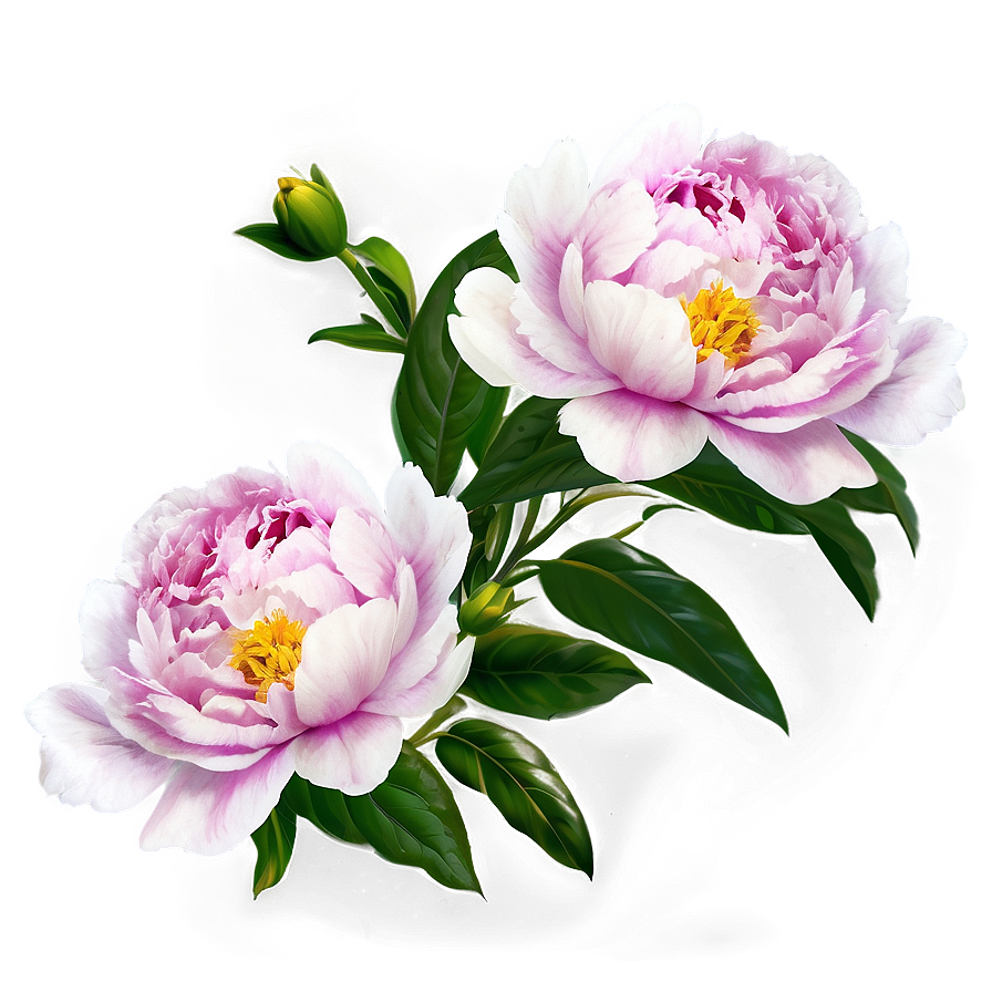 Romantic Peony Pattern Png Yfu PNG