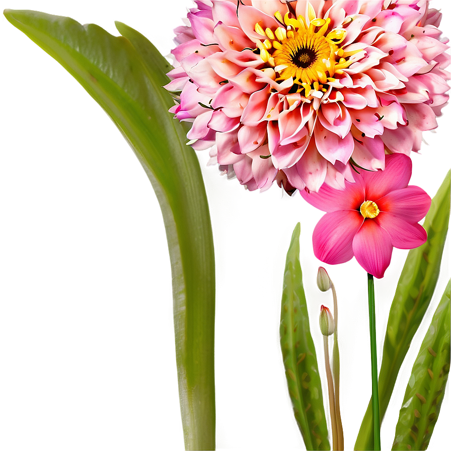 Romantic Pink Flowers Png Ykn19 PNG