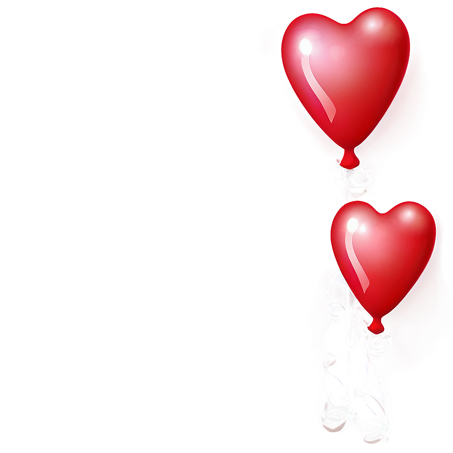 Romantic Red Balloons Png Gix66 PNG