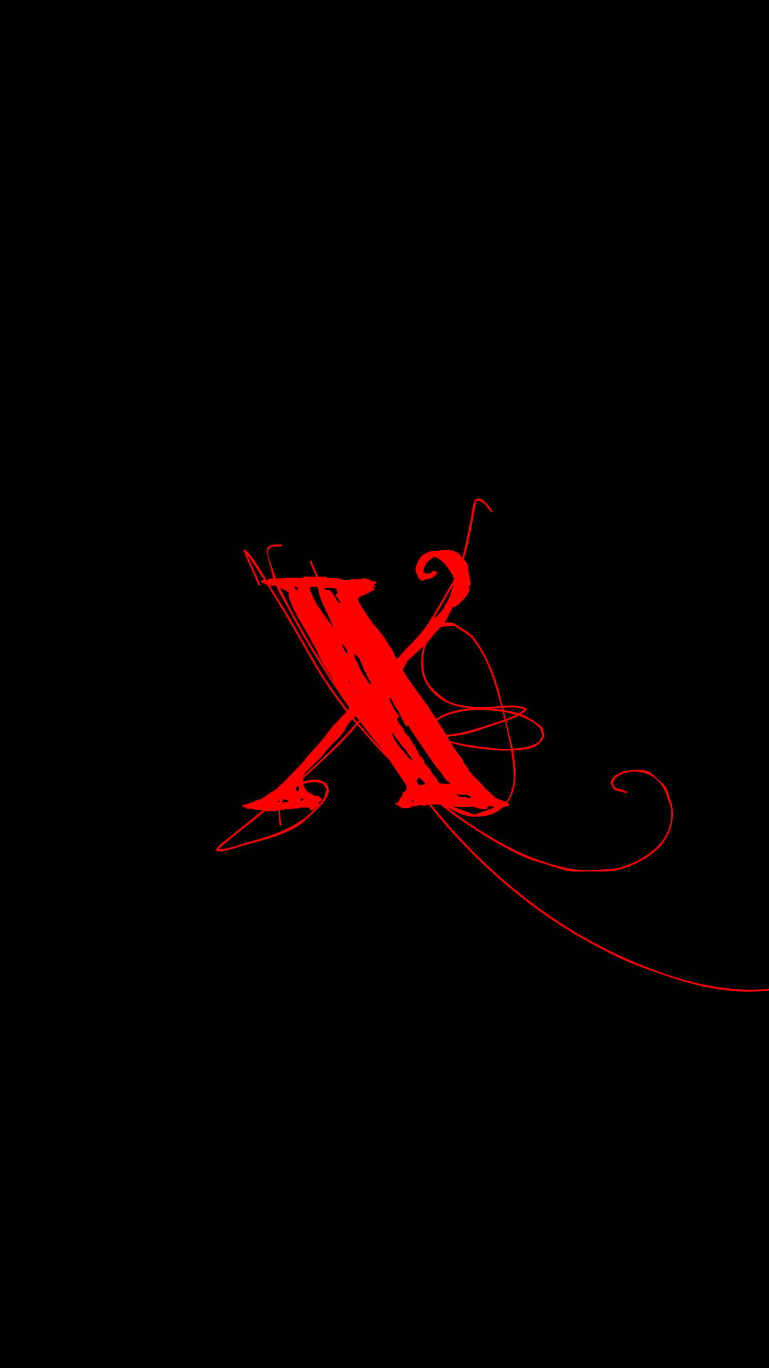 Romantic Red Letter X Wallpaper