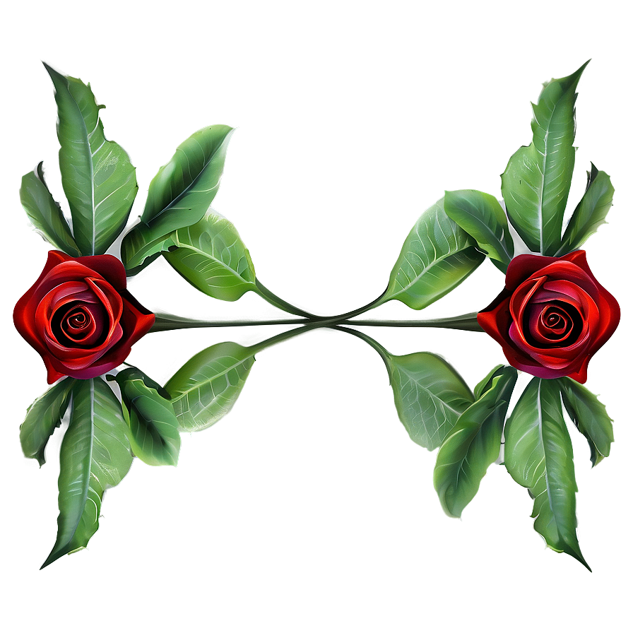 Romantic Red Rose Png 89 PNG