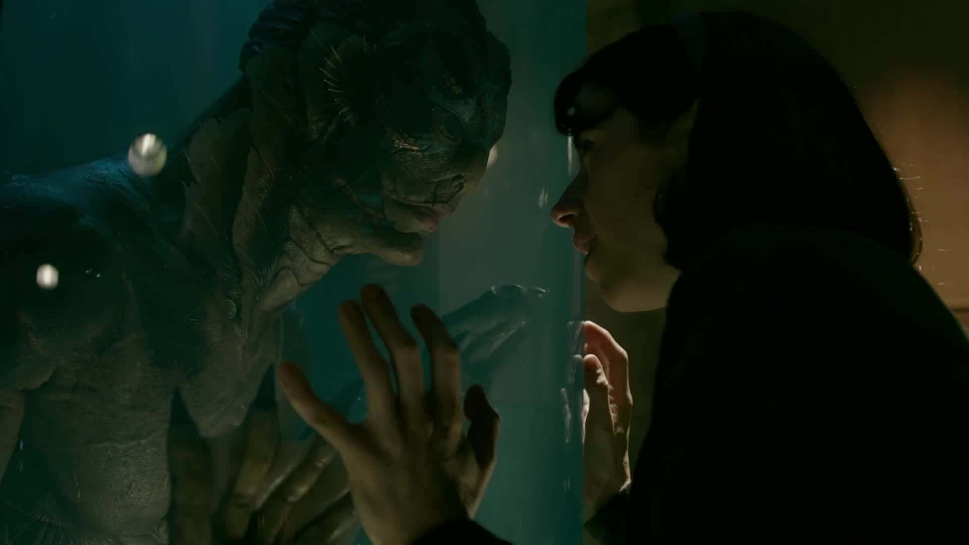 Romantische Scène Uit The Shape Of Water Achtergrond