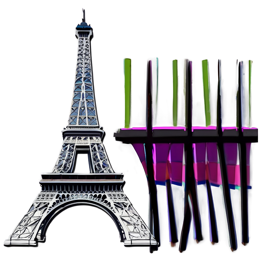 Romantic Torre Eiffel Scene Png Inj PNG