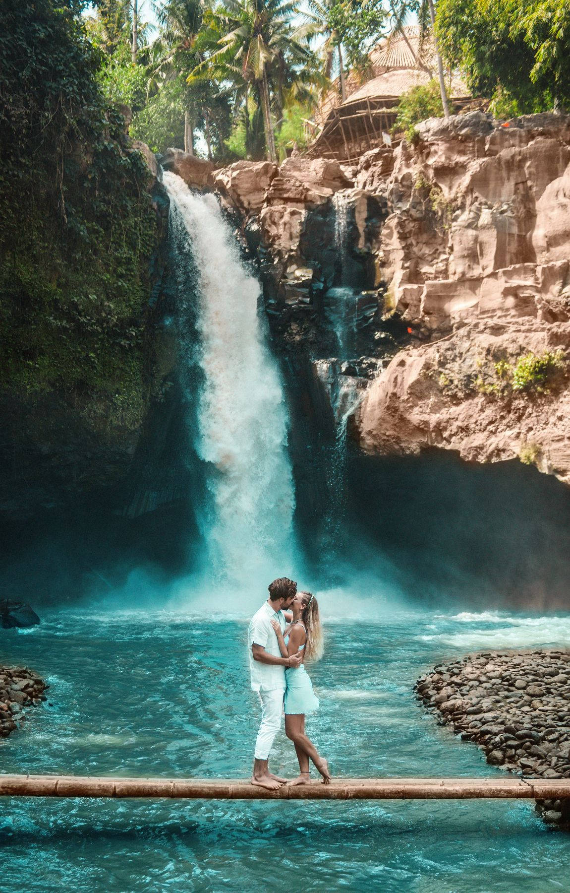 Romantic Vacation Bali Indonesia Fall Background