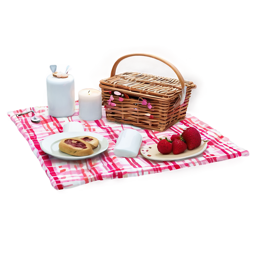 Romantic Valentine's Day Picnic Png 19 PNG