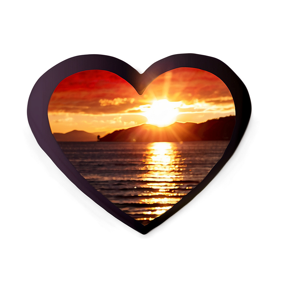 Romantic Valentine's Day Sunset Png Jfi PNG